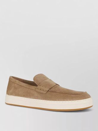 Hogan 1980s tech line suede moccasin loafers