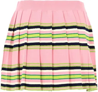 Casablanca Vibrant Pink Back Backdrop Mini Skirt