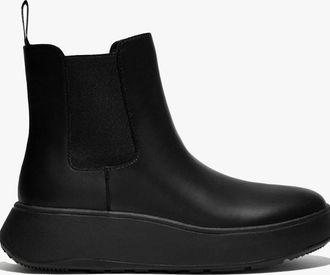 FitFlop Womens FitFlop F-MODE Womens Chelsea Boots All Black - Size: 5