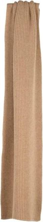 Zanieri Kasjmier Gebreide Sjaal - Heren - Wintersjaals - Bruin - ONE Size - Kasjmier - Accessoires