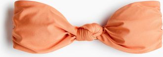 H&M Wattiertes Bandeau-Bikinitop - Orange