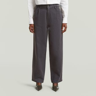 G-Star Wide Pleated Pant - Grijs - Dames