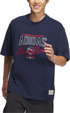 adidas MS Crewneck T-Shirt Asia Sizing Dark Blue JN9473