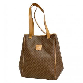 Celine Brown Pvc Tote Bag (Pre-Owned)