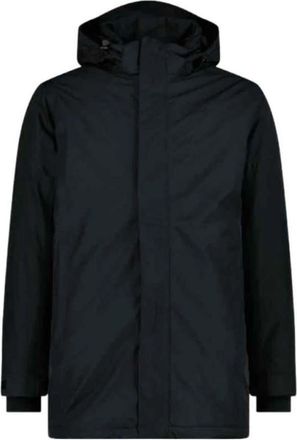 F.lli Campagnolo Parka Zip Hood Feel Warm - Heren - Regenjassen - Zwart - 4XL - Leer - Fitness