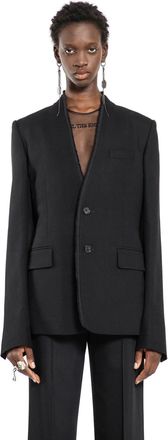 Ann Demeulemeester Sady Collarless Blazer