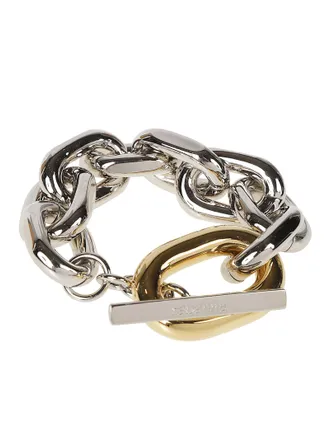 Paco Rabanne Two-Tone Chain Aluminium-Blend Bracelet