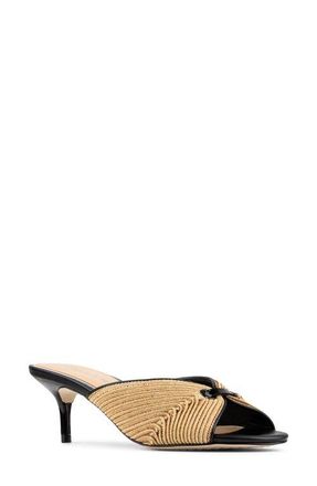 Donald J Pliner Raffia Sandal in Black at Nordstrom, Size 6.5