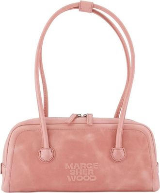 Marge Sherwood Soft Boston EW Schoudertas - Dames - Schoudertassen - Roze - ONE Size - Leer - Tassen