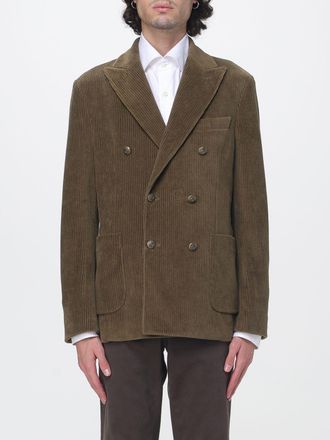 Circolo 1901 Double-Breasted Cotton Velvet Blazer with Patch Pockets