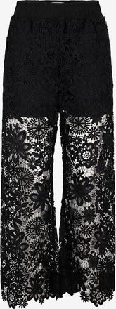 Waimari Verk&uuml;rzte Hose mit weitem Bein aus Kl&ouml;ppelspitze Demi