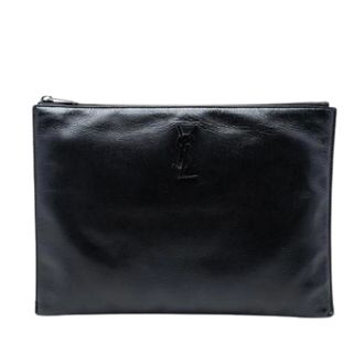 Saint Laurent Pre-owned Clutches, female, Black, Size: ONE SIZE Pre-owned Vintage Clutch