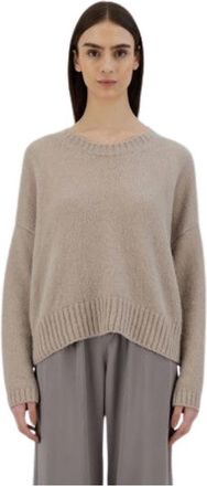 Herno Stijlvol Vest - Dames - Ronde hals truien - Grijs - M - Wol - Truien & Vesten