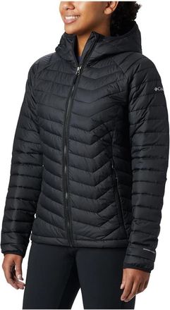 Columbia Powder Lite Zwarte Jas - Dames - Winterjassen - Zwart - S - Jassen