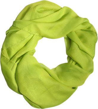Dolce & Gabbana Womens Green Silk Rectangle Wrap Shawl Neck Warmer Scarf