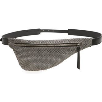 Rag & Bone Petra Embellished Denim Sling Bag in Greydnm at Nordstrom Rack