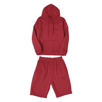 Generic Sweatshirt And Shorts Set Men, MenS Tracksuit 2 Piece Hooded Shirt Men Casual Sports Hoodie Shorts Set Lace-Up Pullover Sweatshirt MenS Fashion Casual