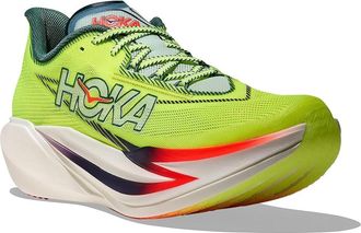 Hoka One One Cielo X1 3.0 Athletic Shoes Neon Yuzu/Thyme : Mens 10.5 - Womens 11.5 Medium, Synthetic