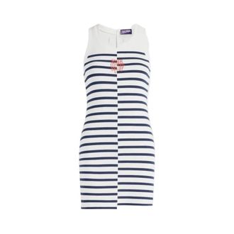 Jean Paul Gaultier Abito corto asimmetrico in cotone elasticizzato - - Dresses - Donna - Multicolore - S