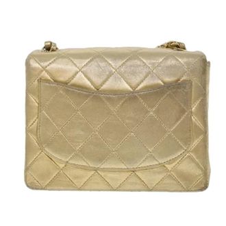 Chanel Pre-owned Vintage Mini Tas - Dames - Pre-owned - Geel - Maat: ONE Size Leer
