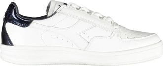 Diadora Witte Stoffen Sneaker met Contrasterende Details - Dames - Sneakers - Wit - 36 1/2 EU - Tweed - Schoenen