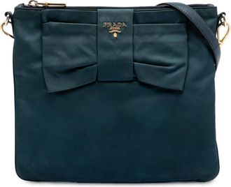 Prada Pre-owned Prada Tessuto Fiocco Bow Crossbody Ladies 83DJLUCSZCZ8K4JX