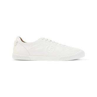 Giorgio Armani Leren Sneakers - Heren - Sneakers - Wit - 45 EU - Leer - Schoenen