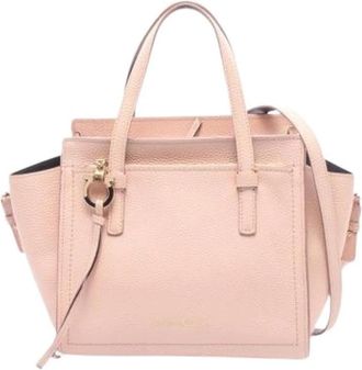 Ferragamo Pre-owned Handbag - Dames - Vintage Handtas - Roze - ONE Size - Leer - Vintage