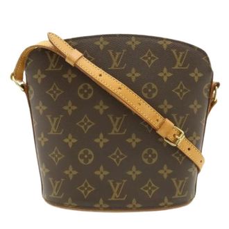 Louis Vuitton Pre-owned Bucket Bags, female, Brown, Size: ONE SIZE Pre-owned Drouot Shoulder Bag