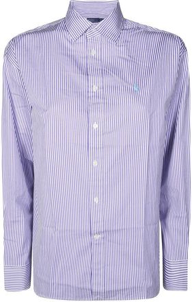 Polo Ralph Lauren Vertical Striped Cotton Shirt With Classic Collar