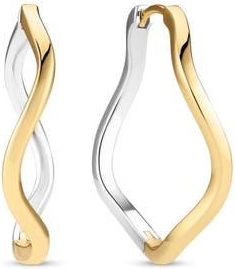 Sif Jakobs Jewellery Earrings Ellera Waves Pianura in Sterling Silver /Gold Plated at Nordstrom, Size X-Large