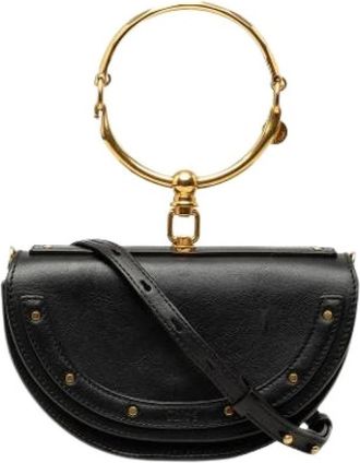 Chlo&eacute; Pre-owned Nile Satchel - Dames - Vintage Handtas - Zwart - ONE Size - Leer - Vintage