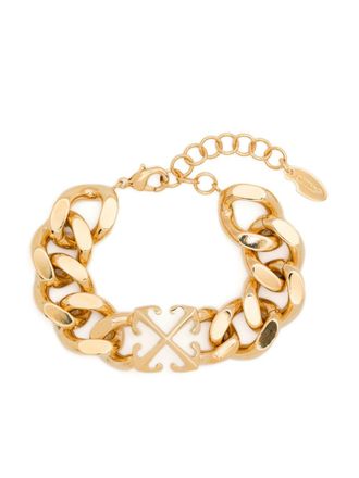 Off-white BRACCIALE A CATENA CON MOTIVO ARROW - Oro