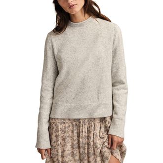 Lucky Brand Roll Neck Sweater in Light Heather Gray at Nordstrom, Size Xx-Large