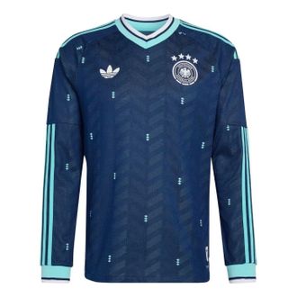 adidas Germany 2026 Away Authentic Long Sleeve Jersey Asia Sizing Collegiate Navy JM1382