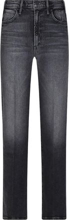 Mother The Hustler Roller Sneak Jeans - Dames - Regular Fit Jeans - Zwart - W26 - Katoen - Jeans