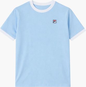 Fila Mens Fila Marconi T-Shirt Frozen Fjord/White - Blue - Size: 38
