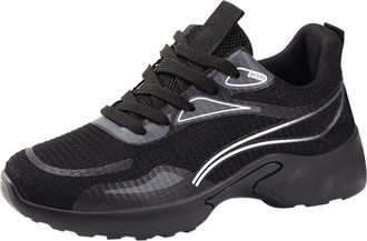 Generic Trail Running Shoes Mens Wedge Trainers for Women Wide Fit Orthopedic Shoes for Women UK Ladies Arch Support Walking Shoe Breathable Mesh Low Top Snea