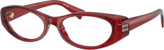 Miu Miu Glasses, unisex, Brown, Size: 55 MM MU 03Zv