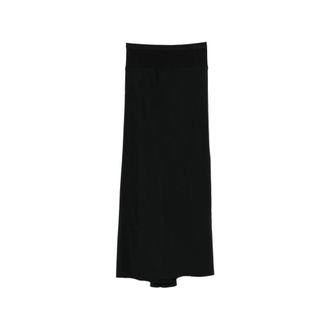 Rick Owens Midi Skirts, female, Black, XS, Lunga Skirt