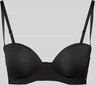 HUGO BOSS Schalen-BH mit Label-Print in Black, Größe 70B