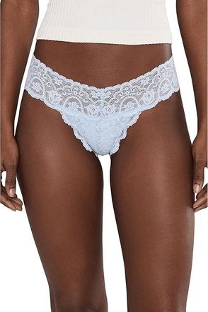 Commando Tulip Tanga Womens Underwear Ice Blue, Cotton/Elastane/Nylon