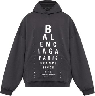 Balenciaga Sweatshirt met print - Heren - Hoodies - Grijs - 2XS - Katoen - Hoodies & sweatvesten