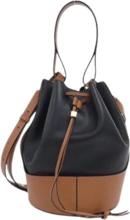 Loewe Pre-owned Bucket Bags, female, Multicolor, Size: ONE SIZE Pre-owned Balloon Calf Shoulder Bag