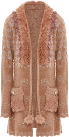 Faina Vest Dames Donkerroze ros&eacute;goud