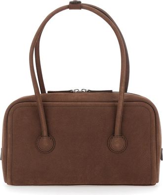 Margesherwood Womens Shoulder Bag Brown Leather Cow