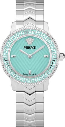 Versace V-Icon Veuca 0324 Horloge - Dames - Horloges - Blauw - ONE Size - Accessoires