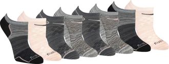 Saucony Womens Rundry Performance Super Lite No-Show Athletic Socks, Pink Assort (8 Pairs), M (Pack of 8)
