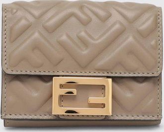 Fendi Portafoglio Baguette Micro FF Fendi in nappa