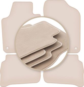 OEM Alfombrillas Beige Premium Para Seat Ibiza Iv 6j Hatchback, St, Familiar 2008-2017
